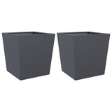 Vidaxx plantekasser 2 stk 50x50x50 cm stål antracit