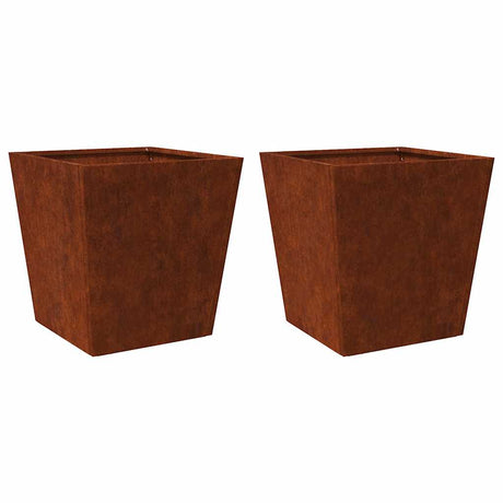 Vidaxx plantekasser 2 stk 50x50x50 cm vejrbestandigt stål