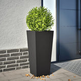 Vidaxx plantekasse 35x35x75 cm stål sort