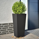 Vidaxx plantekasser 2 stk 35x35x75 cm stål sort
