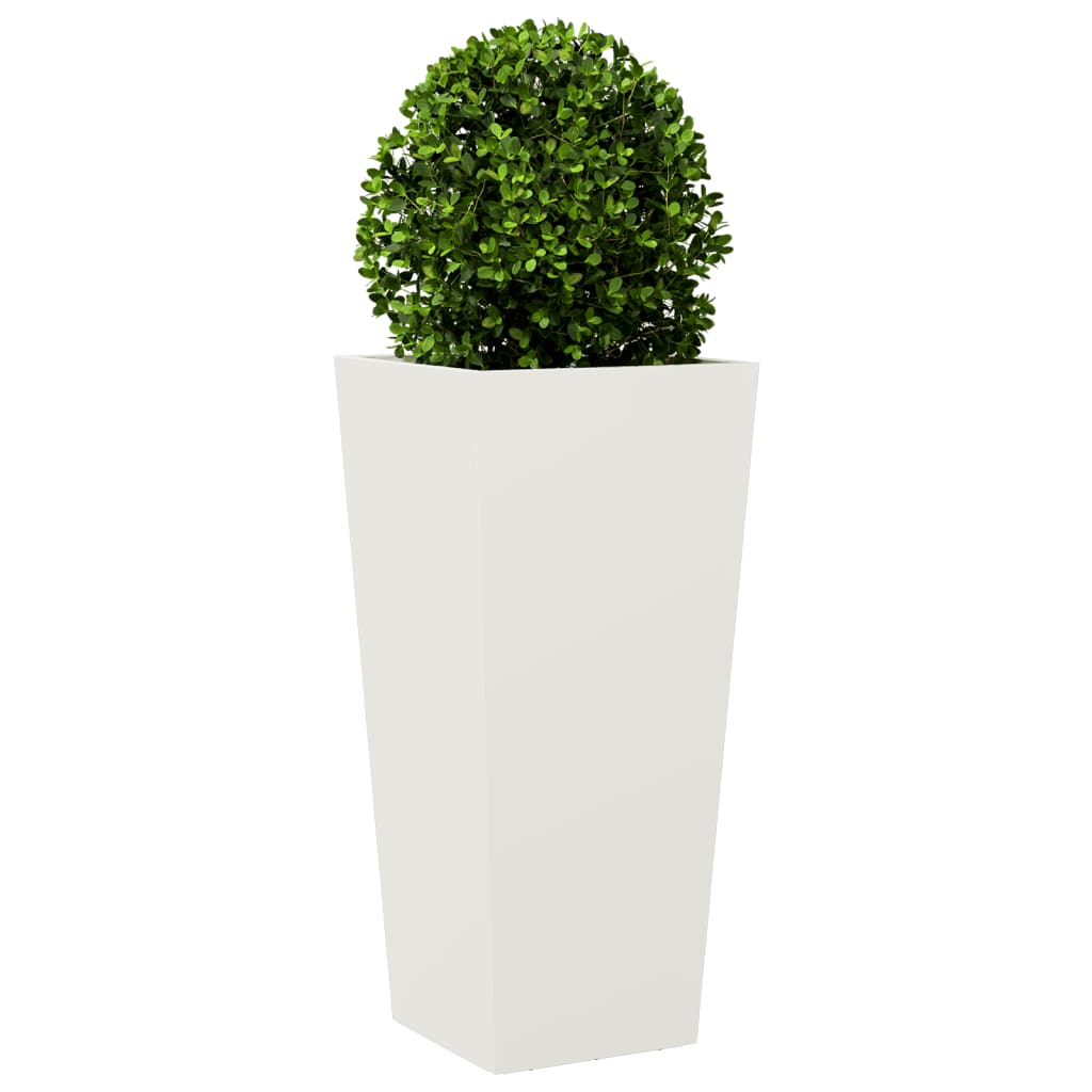 Vidaxx plantekasse 35x35x75 cm stål hvid