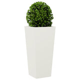 Vidaxx plantekasse 35x35x75 cm stål hvid