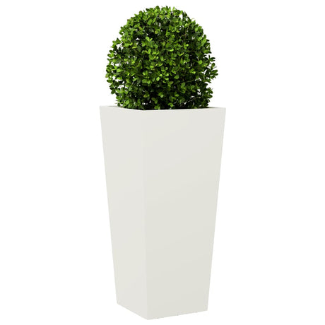 Vidaxx plantekasse 35x35x75 cm stål hvid