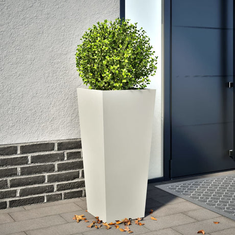 Vidaxx plantekasse 35x35x75 cm stål hvid