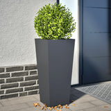 Vidaxx plantekasser 2 stk 35x35x75 cm stål antracit