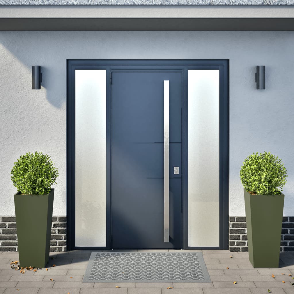 Vidaxx plantekasser 2 stk 35x35x75 cm stål olivengrøn