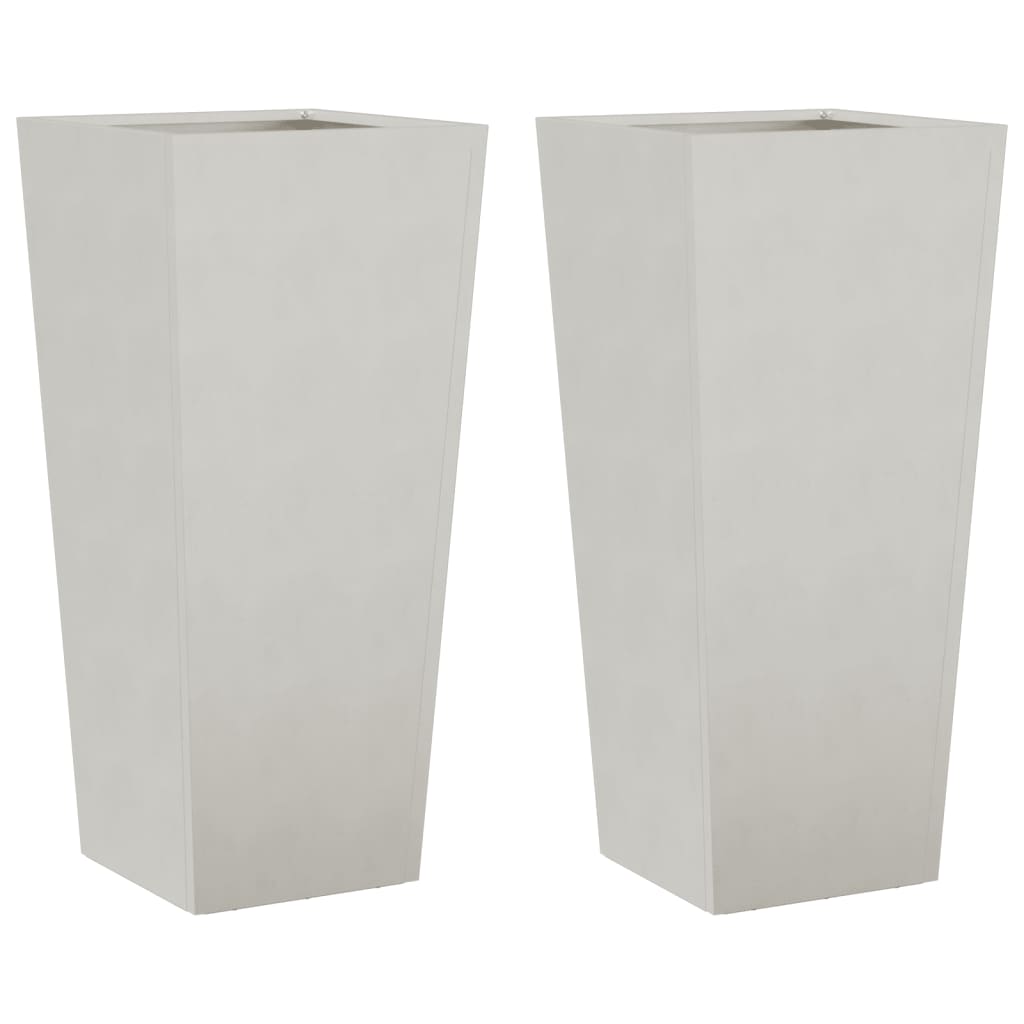 Vidaxx plantekasser 2 stk 35x35x75 cm rustfrit stål