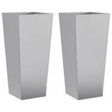 Vidaxx plantekasser 2 stk 35x35x75 cm galvaniseret stål