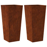 Vidaxx plantekasser 2 stk 35x35x75 cm vejrbestandigt stål