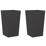 Vidaxx plantekasser 2 stk 45x45x75 cm stål sort
