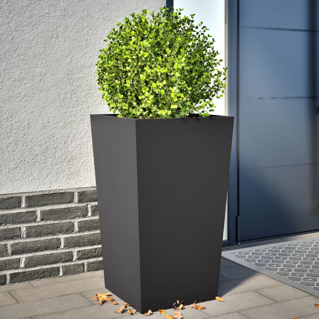 Vidaxx plantekasser 2 stk 45x45x75 cm stål sort