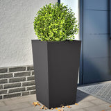 Vidaxx plantekasser 2 stk 45x45x75 cm stål sort