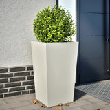 Vidaxx plantekasse 45x45x75 cm stål hvid