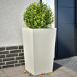 Vidaxx plantekasser 2 stk 45x45x75 cm stål hvid