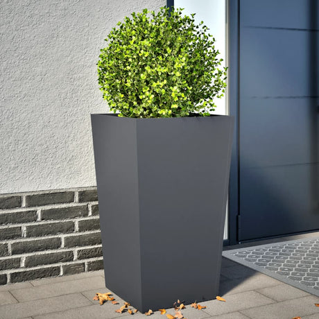 Vidaxx plantekasser 2 stk 45x45x75 cm stål antracit