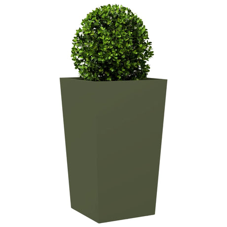 Vidaxx plantekasse 45x45x75 cm stål olivengrøn