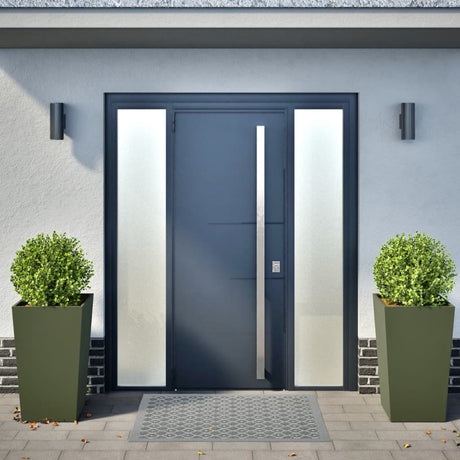 Vidaxx plantekasser 2 stk 45x45x75 cm stål olivengrøn