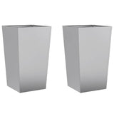 Vidaxx plantekasser 2 stk 45x45x75 cm galvaniseret stål