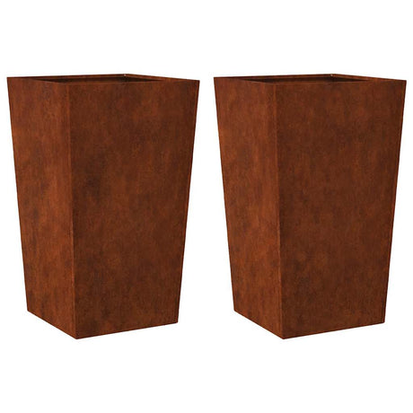Vidaxx plantekasser 2 stk 45x45x75 cm vejrbestandigt stål
