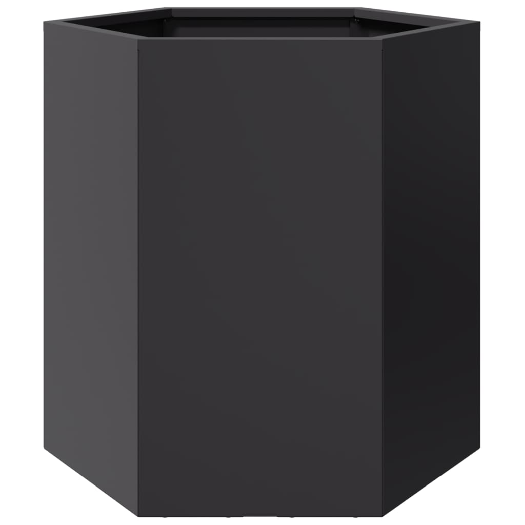 Vidaxx plantekasse sekskant 46x40x45 cm stål sort