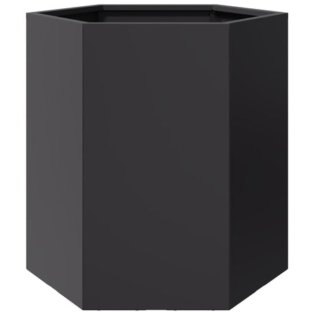 Vidaxx plantekasse sekskant 46x40x45 cm stål sort