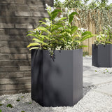 Vidaxx plantekasse sekskant 46x40x45 cm stål antracit