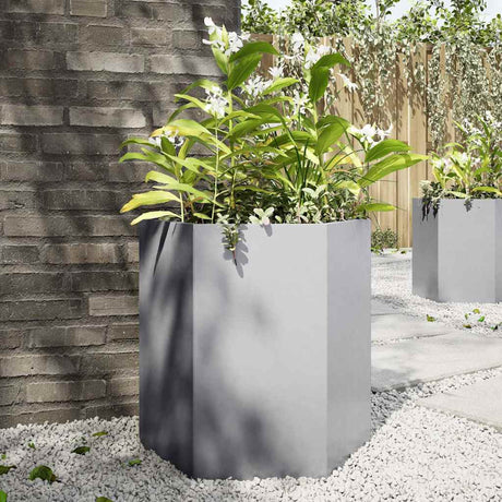 Vidaxx plantekasse sekskant 46x40x45 cm galvaniseret stål