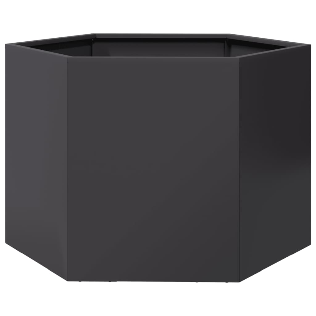 Vidaxx plantekasse sekskant 69x60x45 cm stål sort
