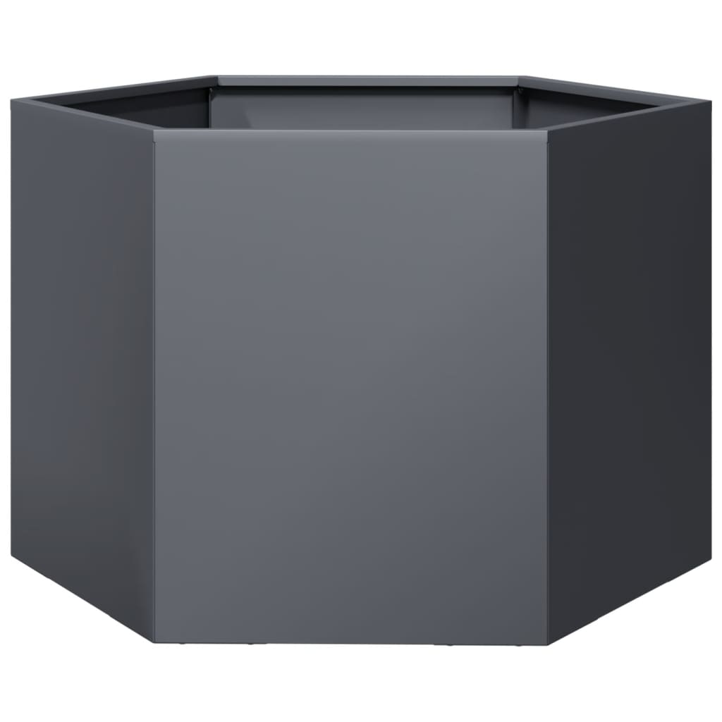 Vidaxx plantekasse sekskant 69x60x45 cm stål antracit