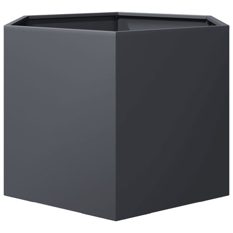 Vidaxx plantekasse sekskant 69x60x45 cm stål antracit