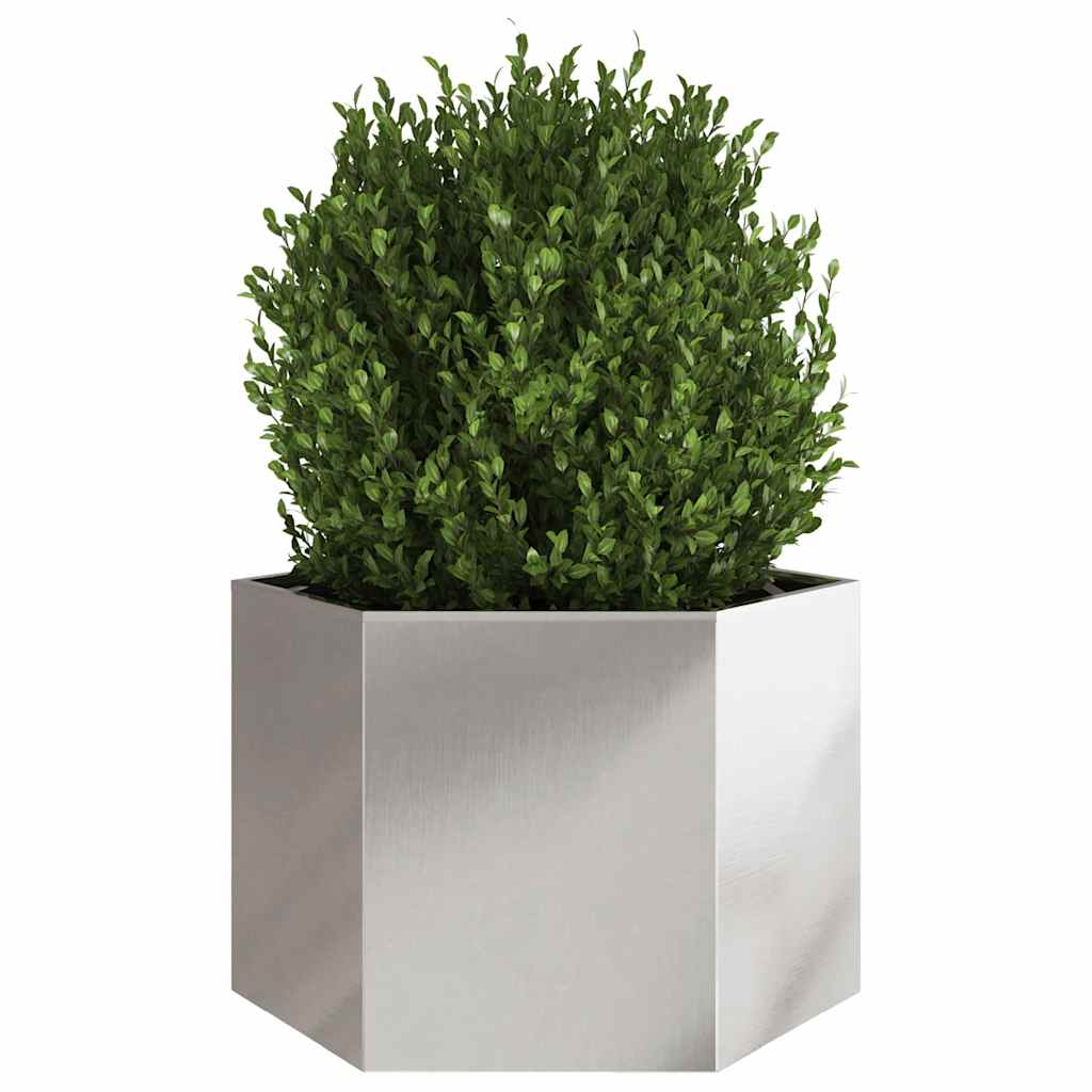 Vidaxx plantekasse sekskant 69x60x45 cm rustfrit stål
