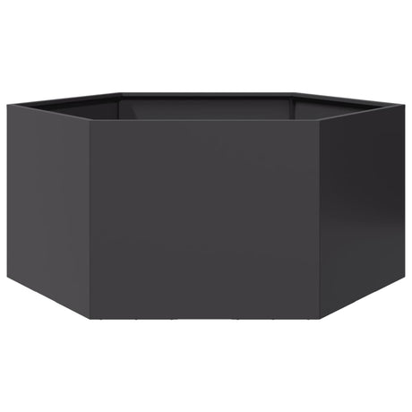 Vidaxx plantekasse sekskant 104x90x45 cm stål sort