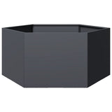 Vidaxx plantekasse sekskant 104x90x45 cm stål antracit