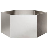 Vidaxx plantekasse sekskant 104x90x45 cm rustfrit stål