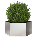 Vidaxx plantekasse sekskant 104x90x45 cm rustfrit stål