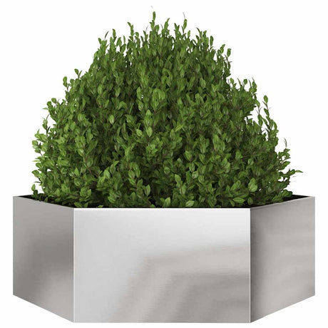 Vidaxx plantekasse sekskant 138x120x45 cm rustfrit stål