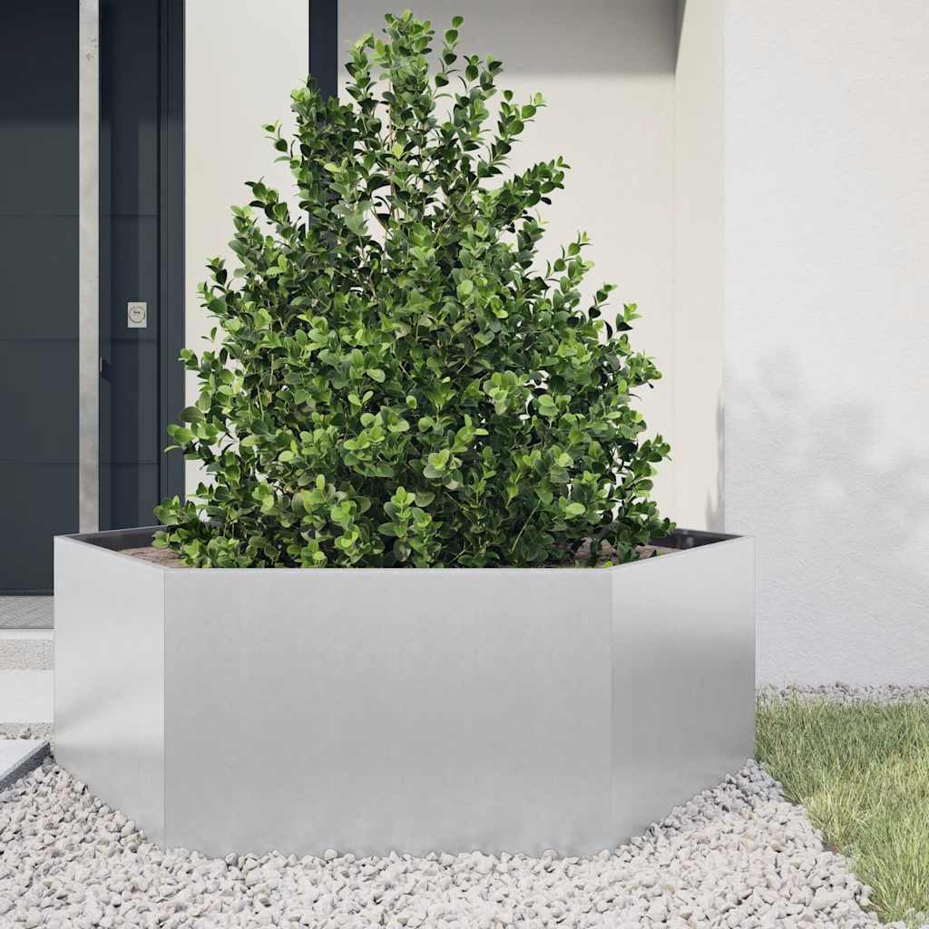Vidaxx plantekasse sekskant 138x120x45 cm galvaniseret stål