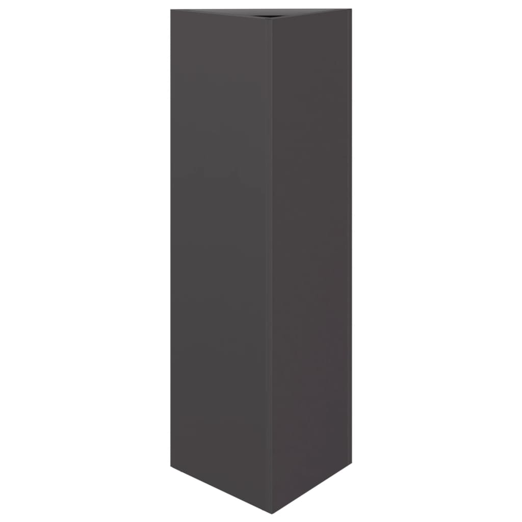 Vidaxx plantekasse trekant 30x26x75 cm stål sort