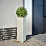 Vidaxx plantekasse trekant 30x26x75 cm stål hvid