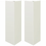 Vidaxx plantekasser 2 stk trekant 30x26x75 cm stål hvid