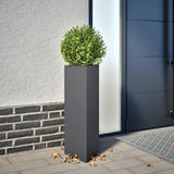 Vidaxx plantekasser 2 stk trekant 30x26x75 cm stål antracit