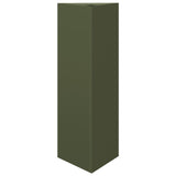 Vidaxx plantekasse trekant 30x26x75 cm stål olivengrøn
