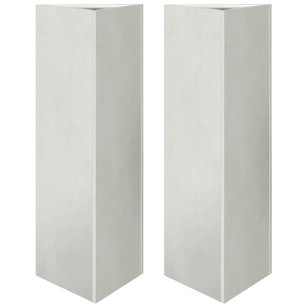 Vidaxx plantekasser 2 stk trekant 30x26x75 cm rustfrit stål