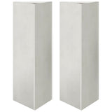Vidaxx plantekasser 2 stk trekant 30x26x75 cm rustfrit stål