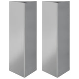 Vidaxx plantekasser 2 stk trekant 30x26x75 cm galvaniseret stål
