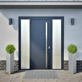 Vidaxx plantekasser 2 stk trekant 30x26x75 cm galvaniseret stål