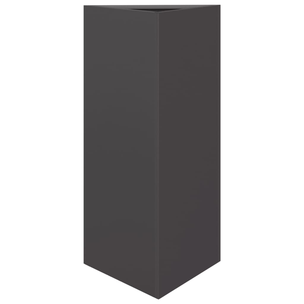 Vidaxx plantekasse trekant 40x34,5x70 cm stål sort