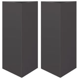 Vidaxx plantekasser 2 stk trekant 40x34,5x70 cm stål sort