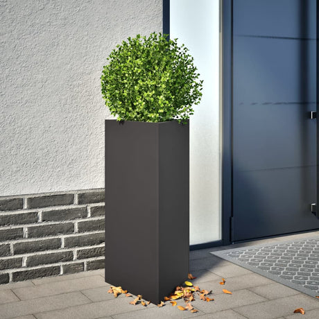 Vidaxx plantekasser 2 stk trekant 40x34,5x70 cm stål sort