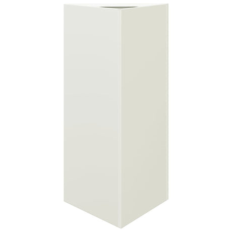 Vidaxx plantekasse trekant 40x34,5x70 cm stål hvid
